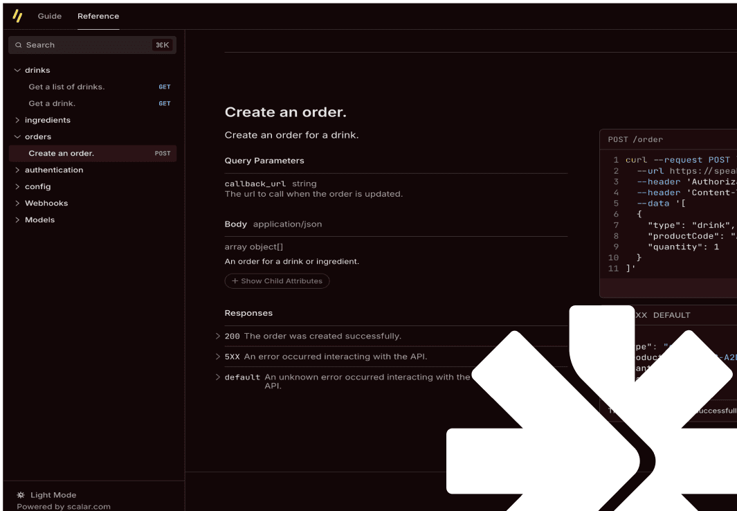 Speakeasy Docs powered by Scalar