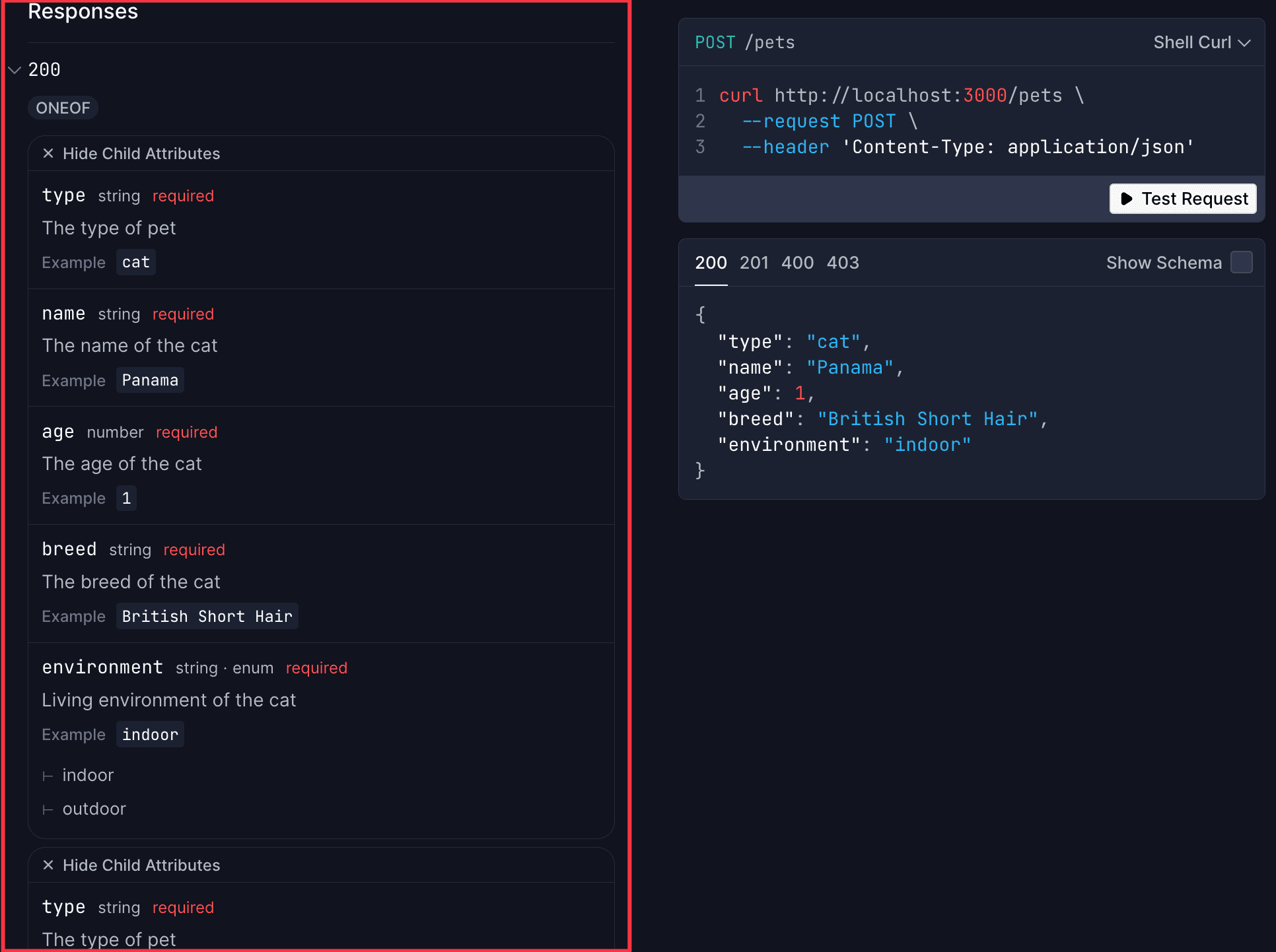 Scalar UI example schema