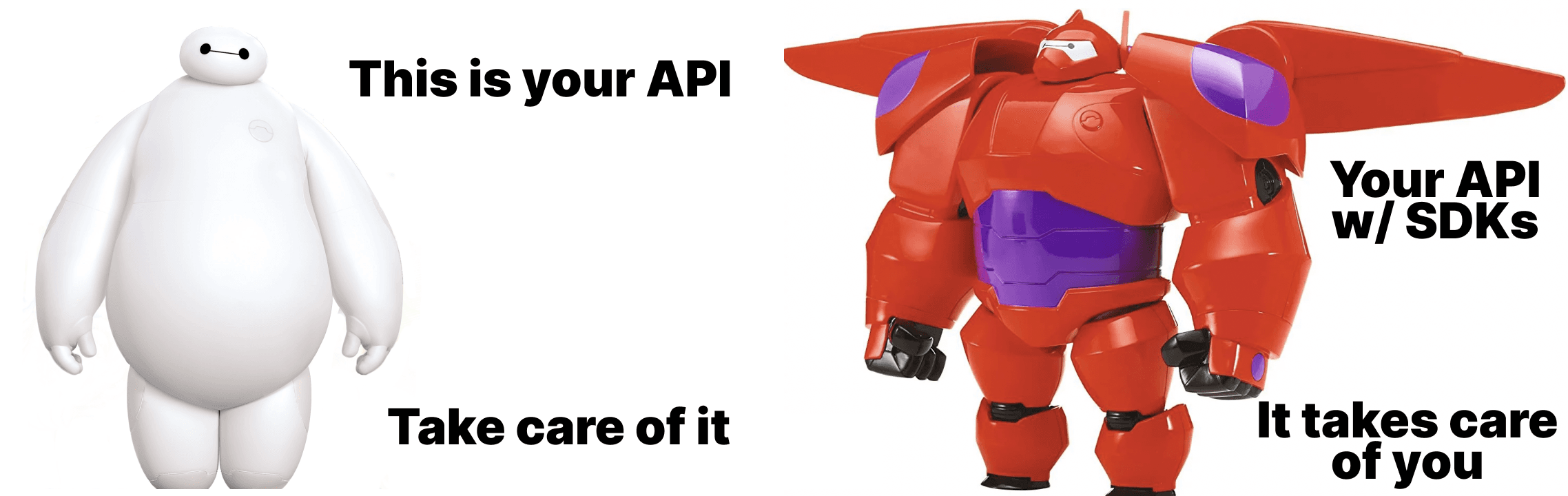 Dank meme showing how SDKs improve your API