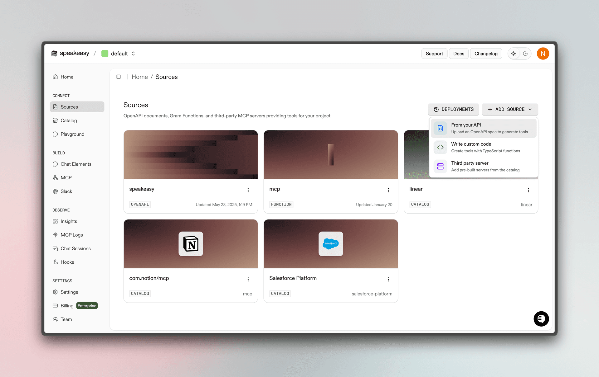 Build servers on Speakeasy MCP platform