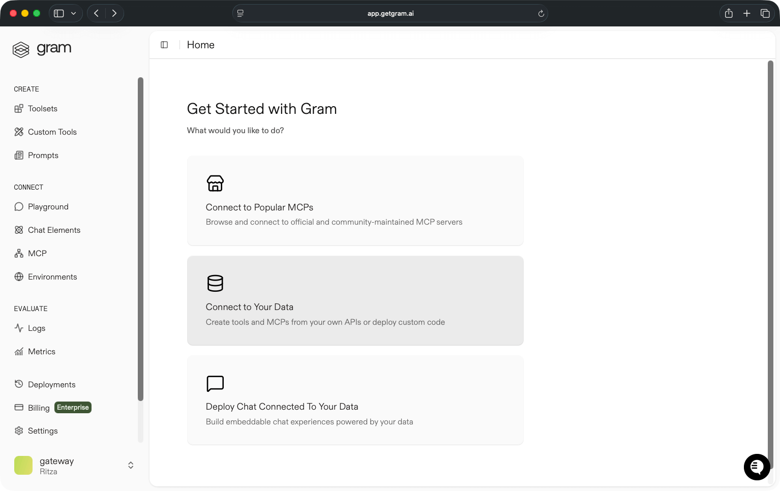 Gram methods for creating MCP servers