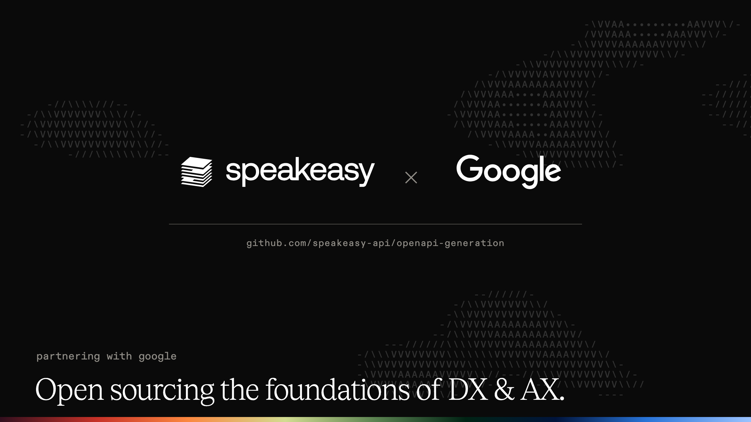 Partnering with Google to open source the foundations of DX & AX