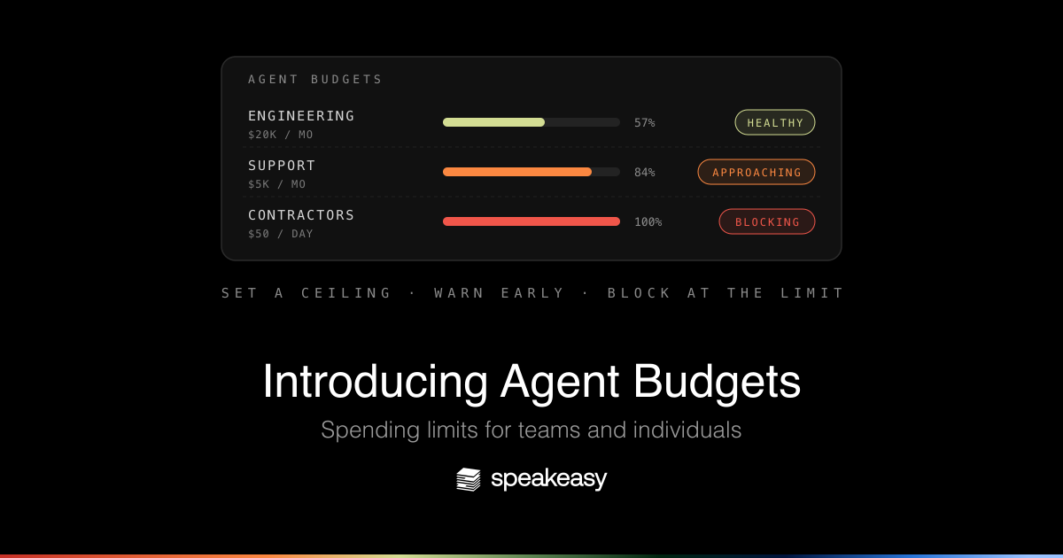 Agent Budgets: spending limits for teams and individuals