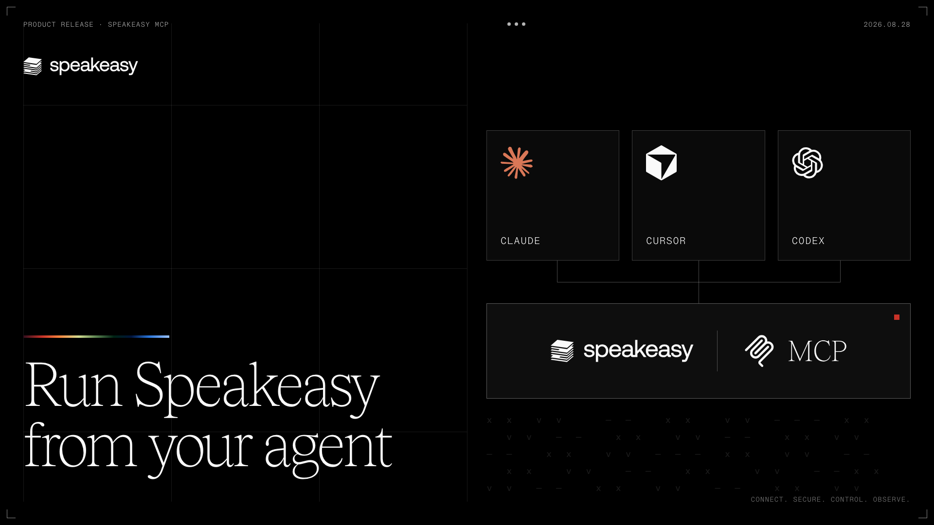 The Speakeasy Platform MCP: run the platform from your favorite agent
